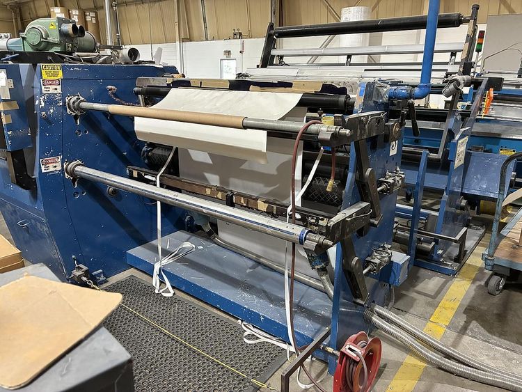 Deacro 63" DA 653 Duplex Cantilevered Slitter Rewinder