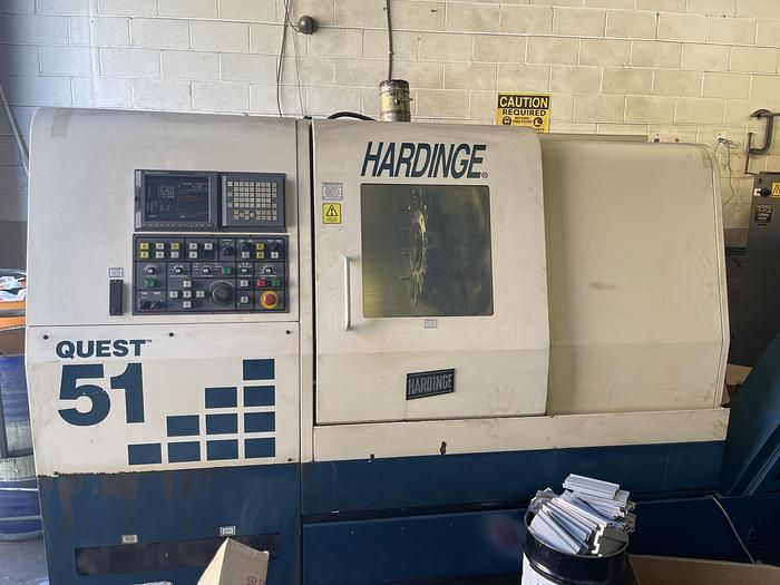Hardinge FANUC 21iTB CNC CONTROL 4200 RPM QUEST 8/51 2 Axis