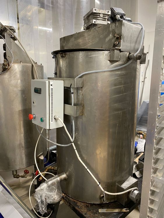 2  Heated Chocolate Mixing Tanks