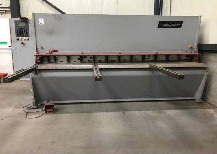 Beyeler cnc press brake & guillotine shear Cutting capacity 3000 mm 150 TONS