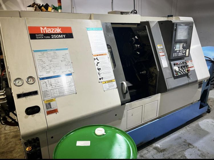 Mazak Mazatrol Fusion 4500 RPMs SQT 250 MY 3 Axis