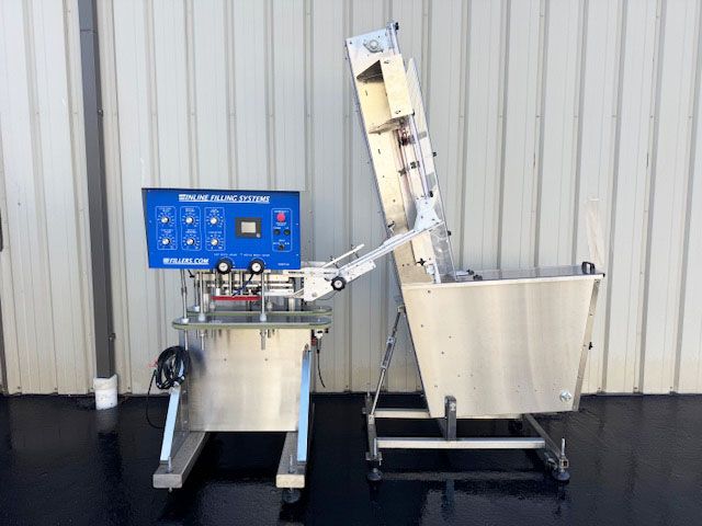 Inline Filling Systems (IFS) NT Inline Capper with Waterfall Cap Sorter