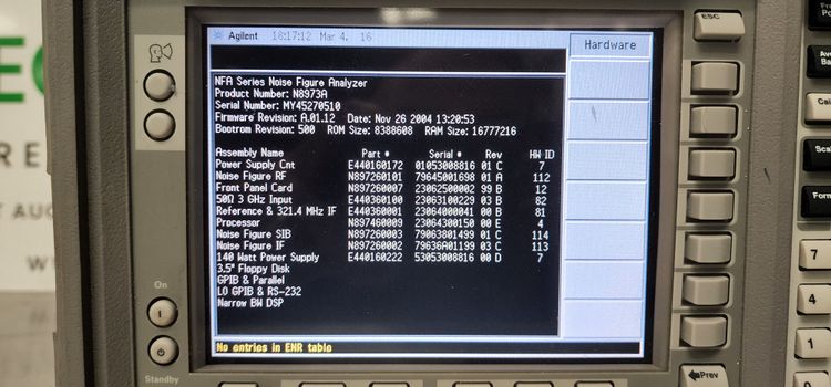 Agilent N8973A test equipment