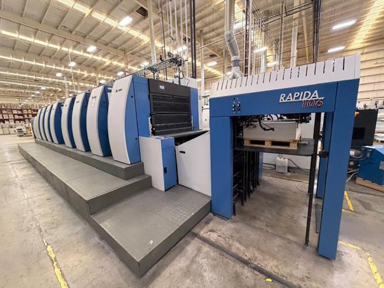 KBA Rapida RA106-8 SW SPC 740mm x 1060mm