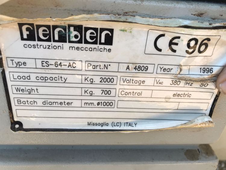 46 Ferber 46 x Ferber ES-64-AC Batchers – Width 200cm – Year 1996 - Fabric control is also done Batchers