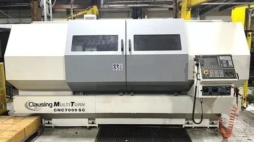 Clausing, Harrison SIEMENS 828 CNC CONVERSATIONAL COLOR CRT CONTROL 2000 RPM CLAUSING MULTITURN CNC 7000-SC 2 Axis