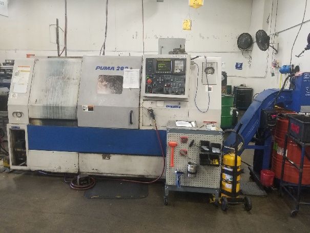 Daewoo Fanuc 21T 4500 RPM Puma-200 LB 2 Axis