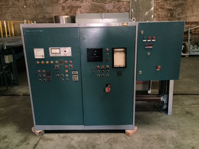 Osthoff Type U80 2 m Singeing machine with washing box and impregnation padder