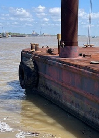 120' x42' Crane Spud Barge