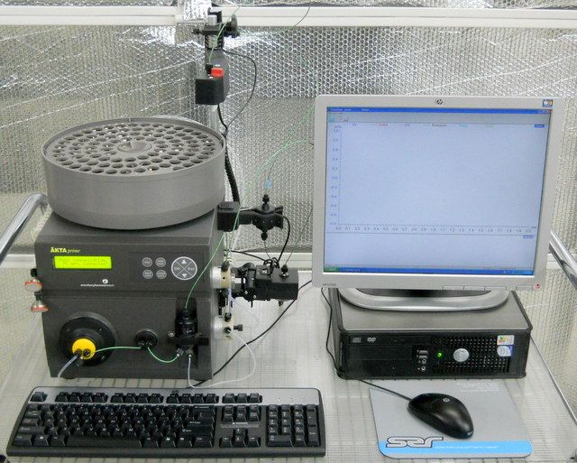 Amersham, GE, Pharmacia AKTA prime FPLC Chromatography System