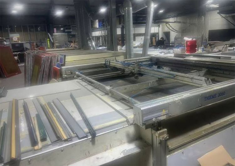 Thieme 3050 L Industrial screen printing line