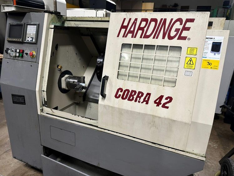 Hardinge Fanuc 21T Control Variable Cobra 42 CNC Lathe 2 Axis