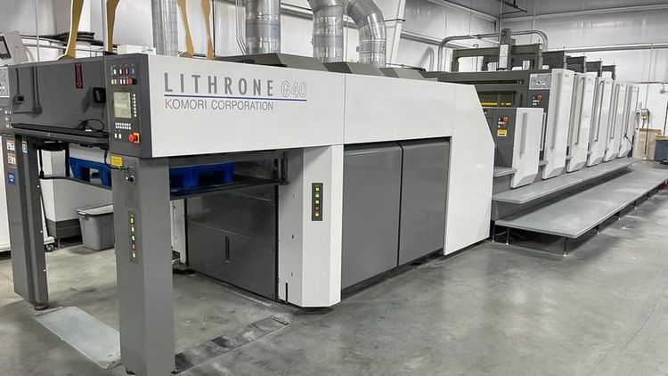 Komori GL540 Coater Hybrid LED UV 40