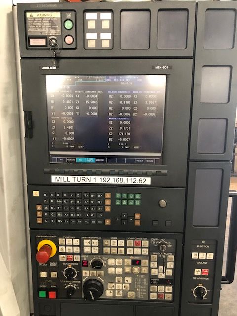 Mori Seiki MORI MSX-501 FANUC CNC CONTROL ZT-1500YB