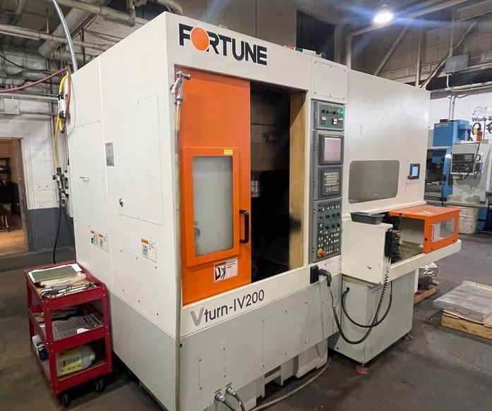 Fortune Fanuc 21i-TB CNC Control 5,000 RPM V-Turn IV200 2 Axis