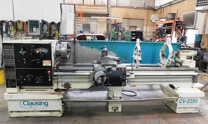 Clausing ENGINE LATHE 1700 RPM (16) 22" x 80" Toolroom Lathe CDS6256C