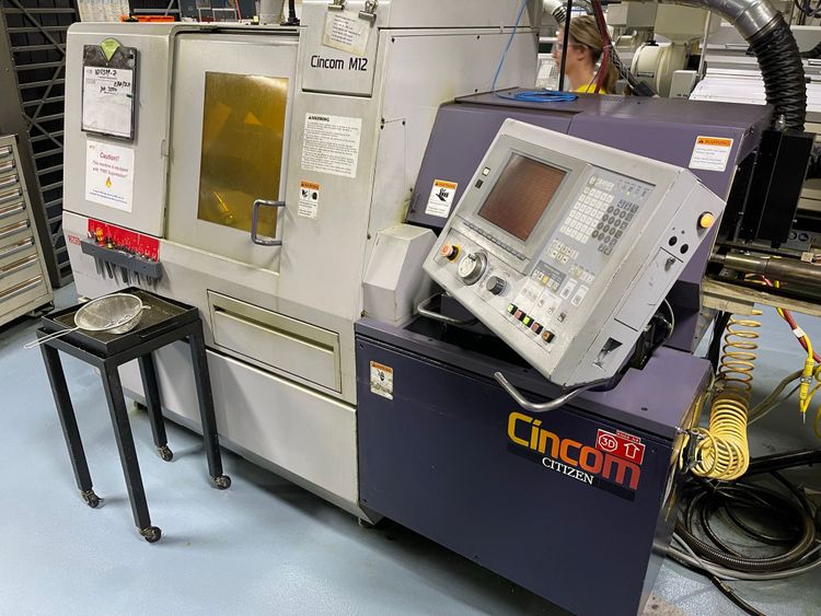 Citizen Mitsubishi (M6M) 12000 rpm M12 CNC SWISS SCREW MACHINE 3 Axis
