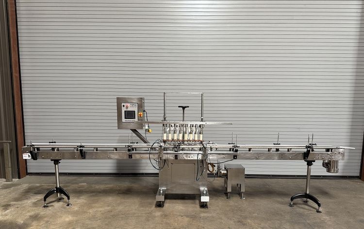 Acasi GI3300, 8 VALVE AUTOMATIC INLINE BOTTLE FILLING MACHINE