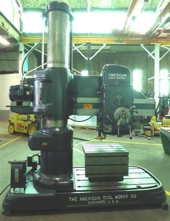 American HOLE WIZARD 4' X 15" RADIAL ARM DRILL 1600 rpm