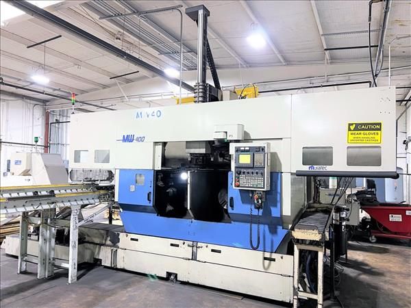 Muratec Muratec-Fanuc CNC Control 3,500 RPM MW400 DUAL SPINDLE TURNING CENTER 2 Axis