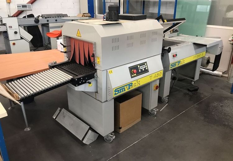 Smipack FP560 A + Tunnel 450 Semi-Automatic Tunnel Packaging Machine