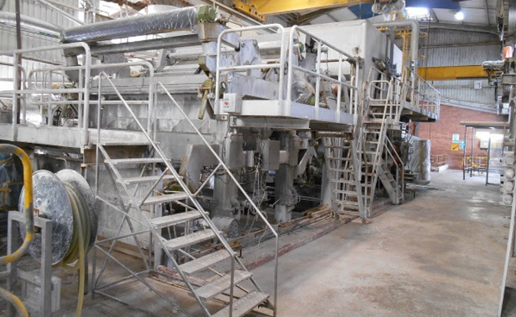 Toscotec complete Crescent former tissue PM incl . deink unit 2650mm trim 14-35gsm 32 TPD