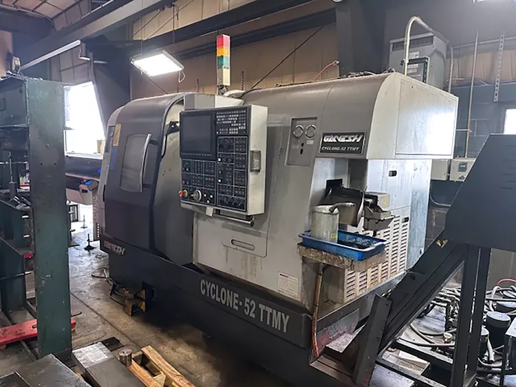 Ganesh Mitsubishi M700 6000 RPM max Cyclone‑52 TTMY 6 Axis