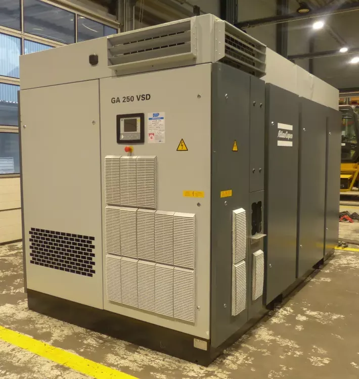 Atlas Copco GA250VSD Maximum pressure 10 bar
