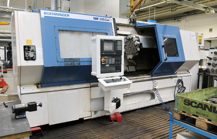 VDF Boehringer Sinumerik 840 D Siemens 10.000 mm/min VDF 315 Cm / DL 2000 2 Axis