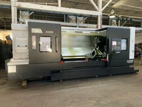 Hyundai FANUC 32IB CNC CONTROL 1,000 RPM WIA L500LA CNC TURNING CENTER 2 Axis