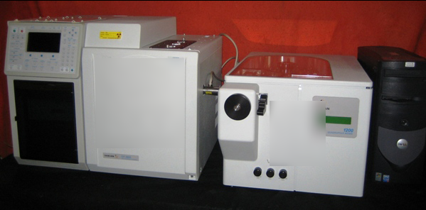 Varian 1200/CP3800 quadrupole GC/MS/MS spectrometer