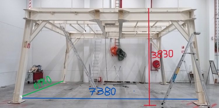 Double gantry for jacquard