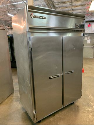Victory RA-2D-S7, Stainless Steel Two Door Refrigerator