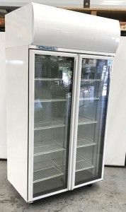 Orford 2 Glass Door Fridge