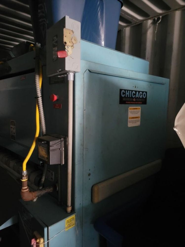 Chicago TGL 20×120 Natural Gas 3P Flatwork Ironer Folder