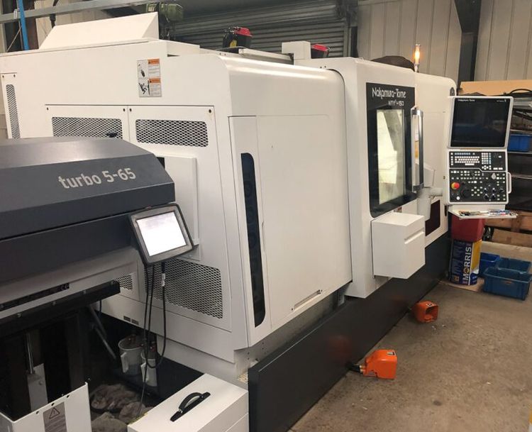 Nakamura Control Nakamura-Tome NT SmartX 4500 RPM NTY3-150 CNC Lathe 11 Axis