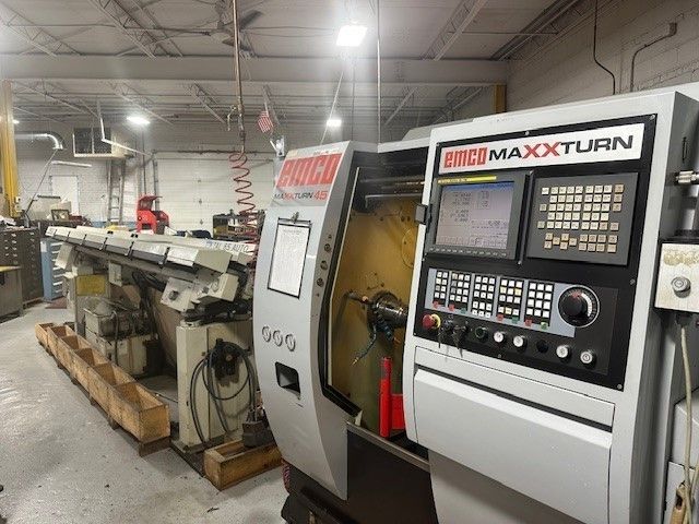 Emco Fanuc 18iTB CNC control. 6,300 RPM MAXXTURN 45 2 Axis