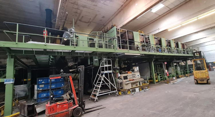 Babcock backcoating line
