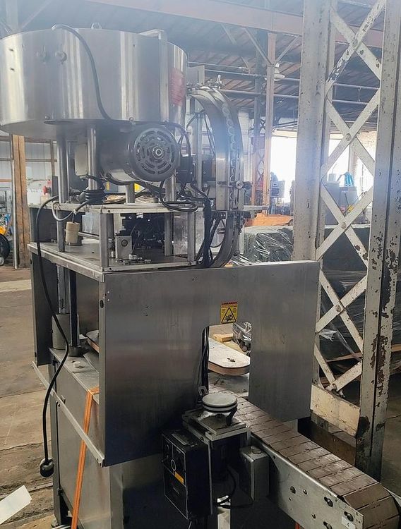 Kaps All MDL A Capper with rotary feeder