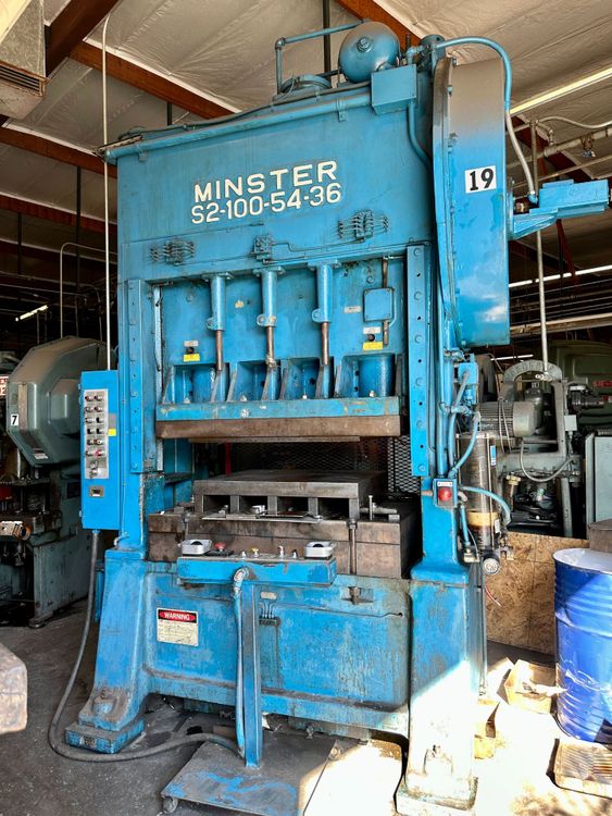 Minster S2-100-54-36 SSDC Press 100 TON