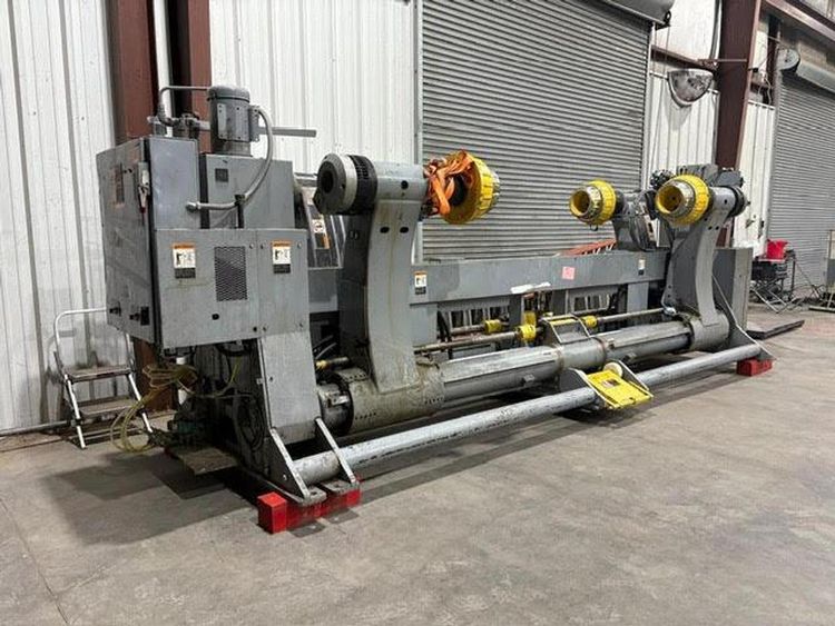 Marquip 72" X 72" Dual Shaftless Floor Pickup Unwind Stand