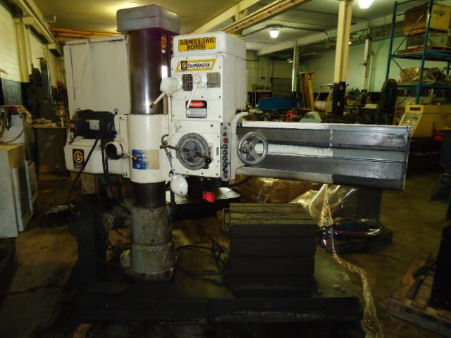 Giddings & Lewis Bickford 4' x 9" Radial Arm Drill 2500 RPM