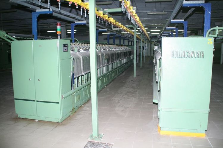 Complete, combed cotton, ring spinning mill