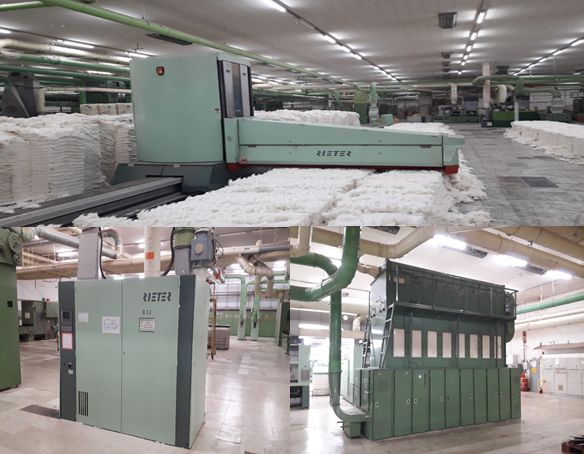 Murata, Rieter, Schlafhorst, Toyota complete ring spinning cotton or composite yarn  56,160 spindles