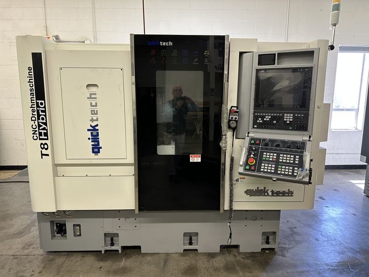 Mitsubishi Model M800 CNC Control 4,000 RPM QUICKTECH T8 HYBRID 6 Axis