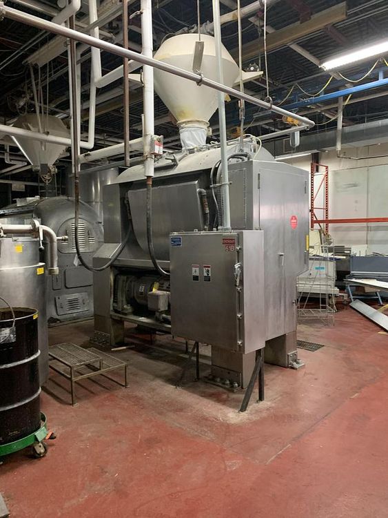 Peerless HS13 HD Horizontal Roller Bar Mixer and Scaling Hopper