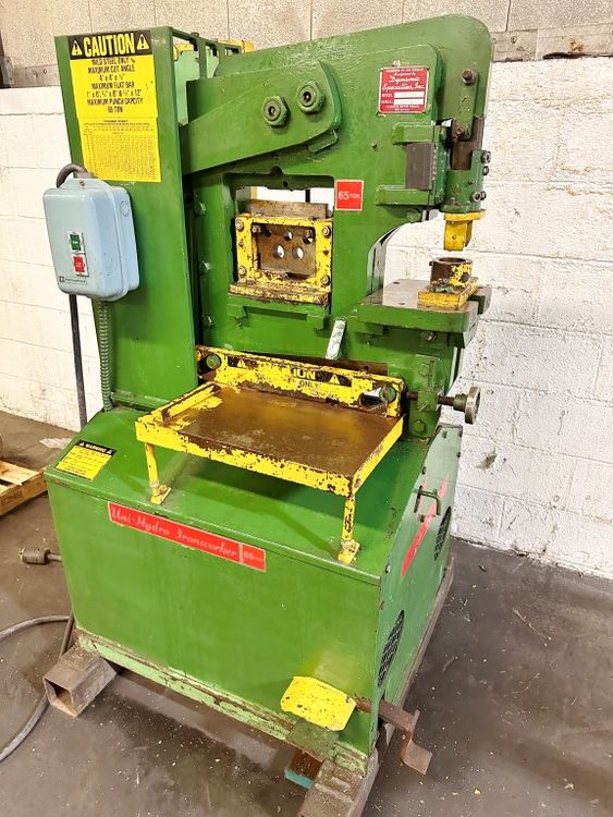 UNI-HYDRO #65-14 HYD. IRONWORKER 65TON PUNCH CAPACITY