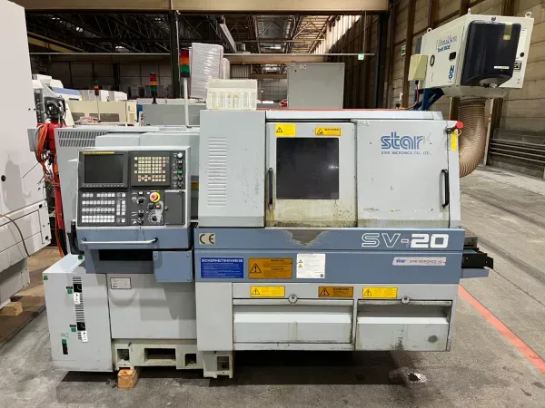 Star Fanuc 10000 rpm SV-20 CNC SWISS-TYPE LATHE 2 Axis