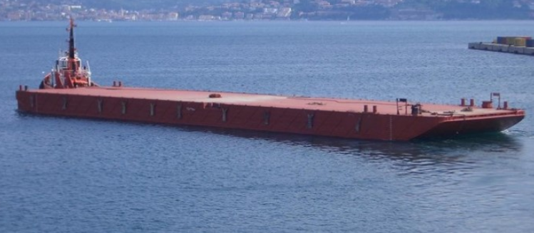 Swim ended Flattop Barge