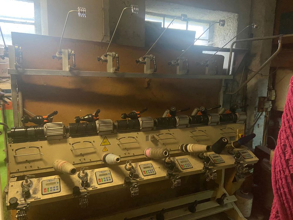 Simet electronic winder with deknitting device SED/6